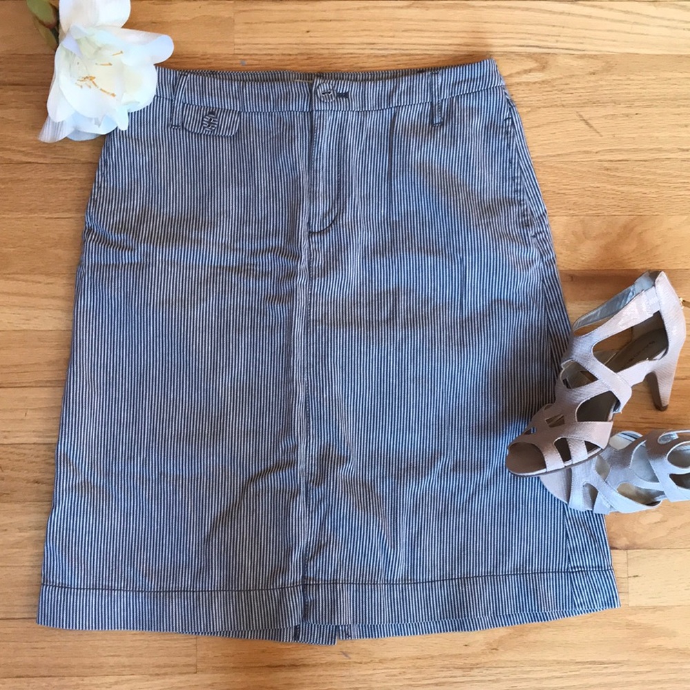 MERONA Blue and White Striped Skirt